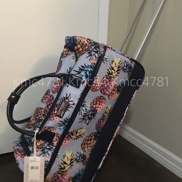 Jessica Simpson Bags Jessica Simpson Stripe Pineapple Luggage